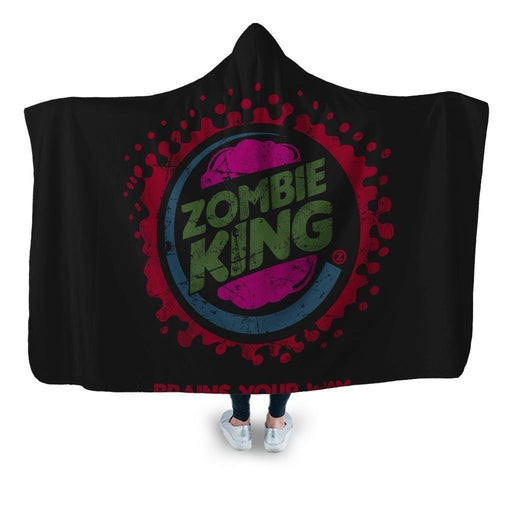 Zombie King Hooded Blanket - Adult / Premium Sherpa