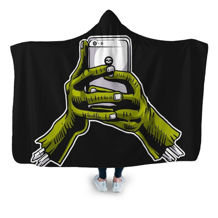 Zombie Phone Hooded Blanket - Adult / Premium Sherpa