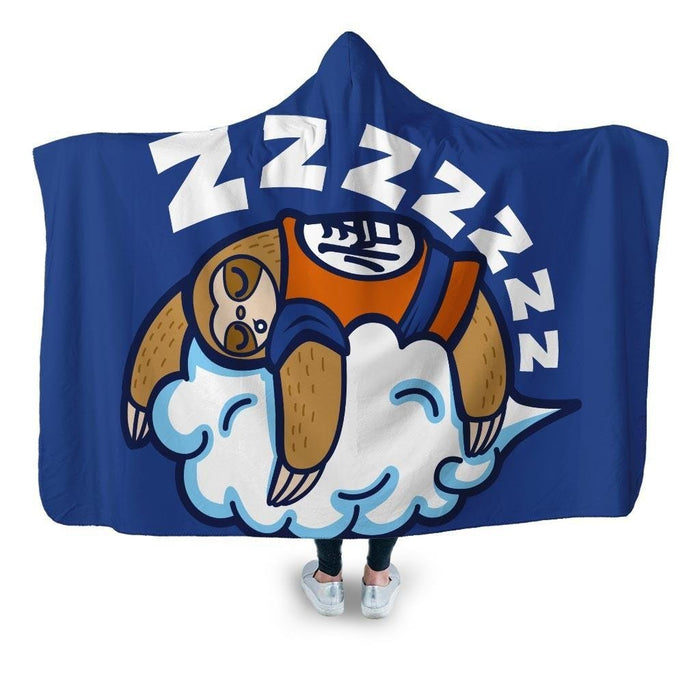 Zzz Fighter Hooded Blanket - Adult / Premium Sherpa