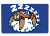 Zzz Fighter Large Mouse Pad